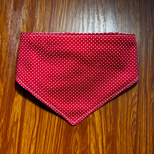 Red Plaid Reversible Scrunchie Bandana