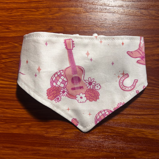 Pink Disco Cowboy Scrunchie Bandana