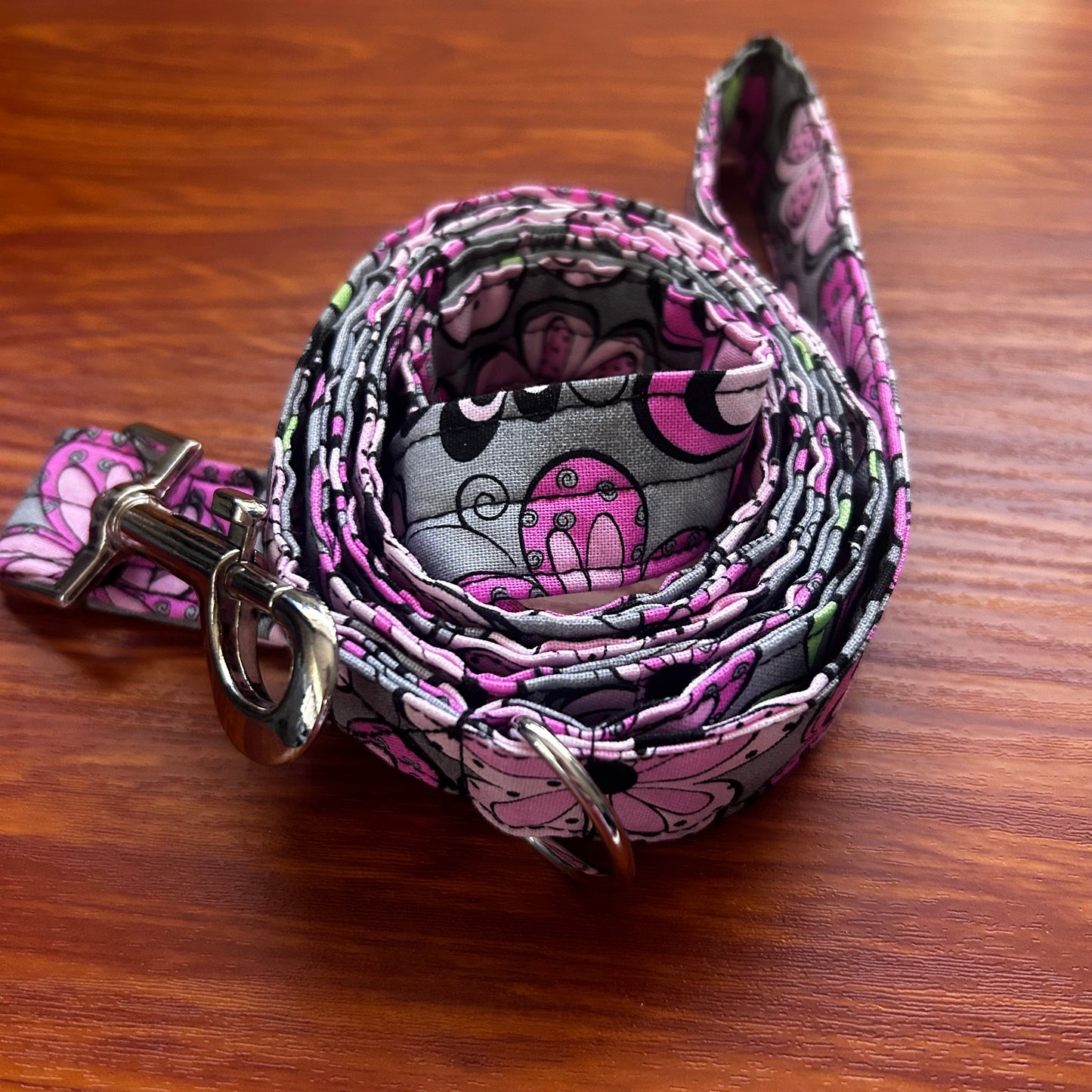 Pink Flower Dog leash